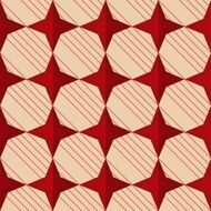 Retro fold red stars