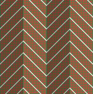 Retro fold red dotted chevron