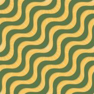 Retro 3D yellow green waves and rays