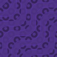 Retro 3D purple waves and donates