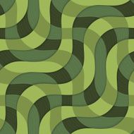 Retro 3D green overlapping waves with texture