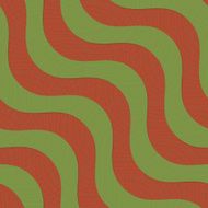 Retro 3D green and brown diagonal waves with texture