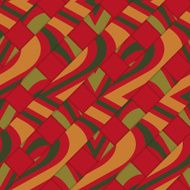 Retro 3D diagonal stripes with red yellow green