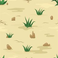 Sand texture with stones and grass