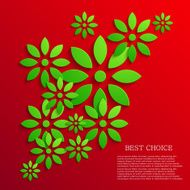 Vector modern colorful flowers background N2