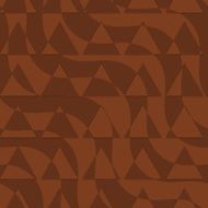 Retro 3D brown waves with cut out triangles