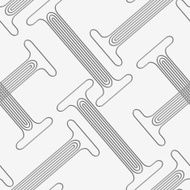 Perforated T shapes with offset