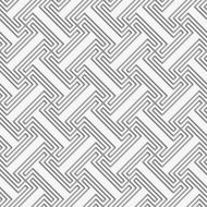 Perforated T shapes grid with offset