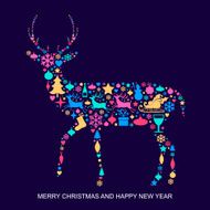 Christmas and New Year&#039;s Background