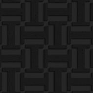 Black textured plastic solid double T