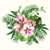 Bouquet of tropical flowers N5