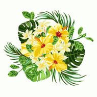 Bouquet of tropical flowers N6