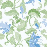 Seamless pattern with flowers orchids N5