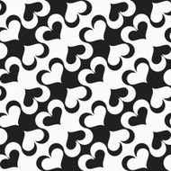 Black and white alternating diagonal spades