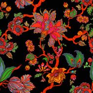 Seamless pattern with flowers of Frangipani N3