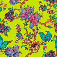 Seamless pattern with flowers of Frangipani N4
