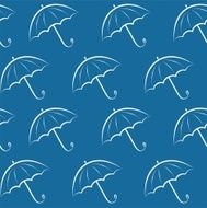 Seamless pattern with umbrellas N5