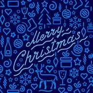 Christmas and New Year&#039;s seamless pattern N21