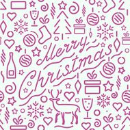 Seamless Christmas pattern N51