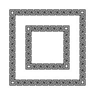 Greek meander frames vector N3