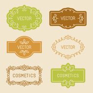 Vector set of linear design elements