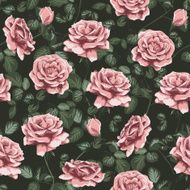 Seamless rose pattern N17
