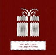 Scandinavian style knitted background