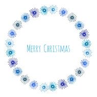 Watercolor winter background N7