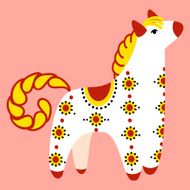 Dymkovo toy horse N2