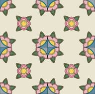 Vintage abstract pattern N3