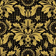 seamless damask pattern N83