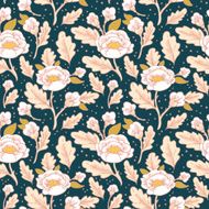 Elegant pattern with pink flowers N4