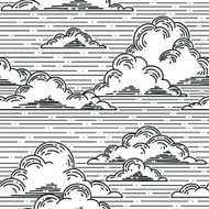 Clouds pattern hand-drawn illustration N3