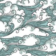 Clouds seamless pattern N8