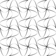 Black and white seamless pattern wave line style N6