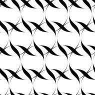Black and white seamless pattern twist line style N7