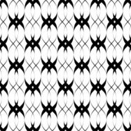 Black and white seamless pattern twist line style N8