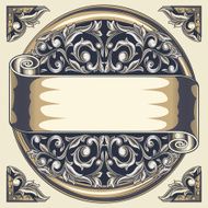 Ornate vintage decorative design N5