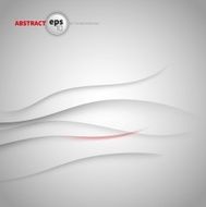 Waves from paper on Abstract white background N2