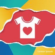 heart t-shirt icon