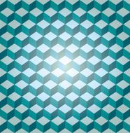 Blue seamless cube pattern