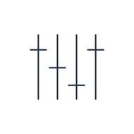 music equalizer outline icon