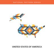 Colorful pixel map of USA N2