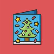 Christmas card icon