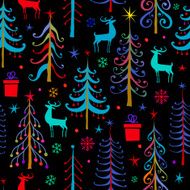 Seamless Christmas pattern N54