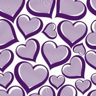 Valentines day conceptual art vector background loving hearts