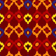 Tribal seamless of rhombuses Vector illustration