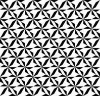 Black and white geometric seamless pattern abstract background N26
