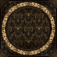 Golden decorative design N6