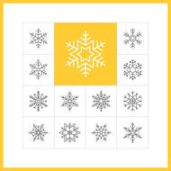 Linear snowflakes